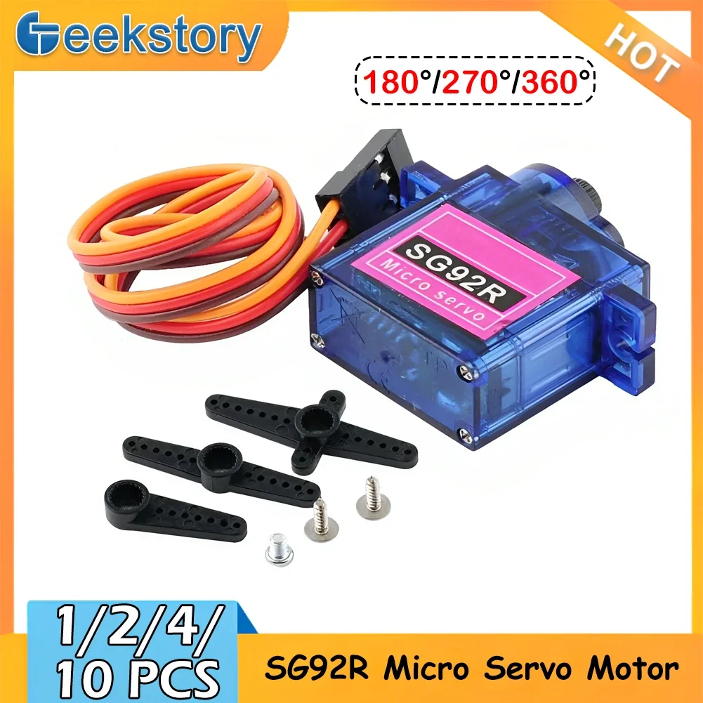 Rc Helicopter Servo - 1/2/4/10 sztuk SG92R 9g Mikrosilnik serwo