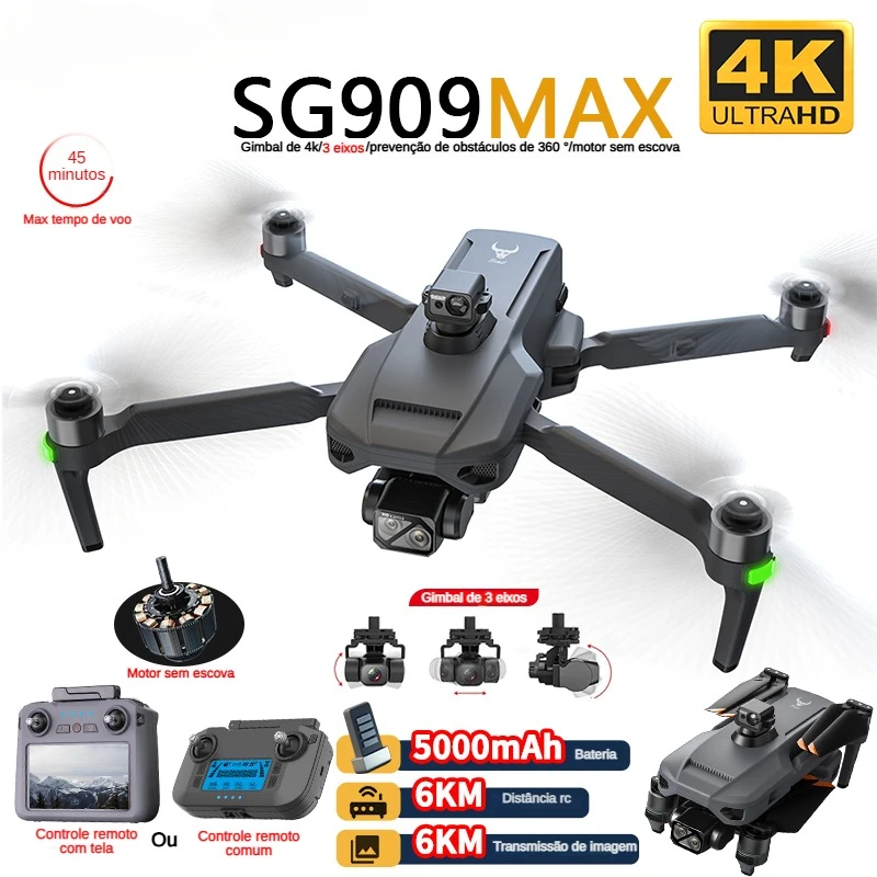 Rc Helicopter Case - ZLL SG909 SG909MAX Profesjonalny dron z