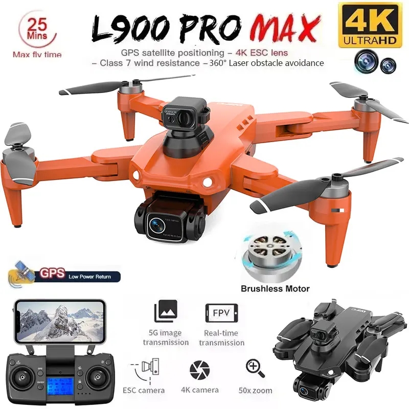 L900 Pro MAX GPS Drone 4K Prof – Rc Helicopter Case recenzja i cena