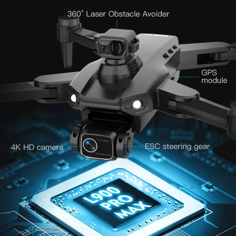 L900 Pro MAX GPS Drone 4K Prof – Rc Helicopter Case recenzja i cena