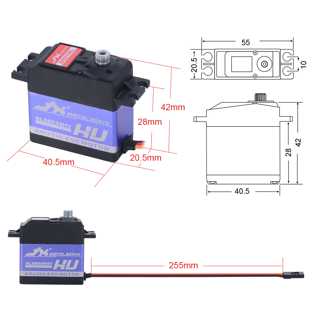 JX BLS6034HV 60g 33kg Bezszczo – Rc Helicopter Servo recenzja i cena