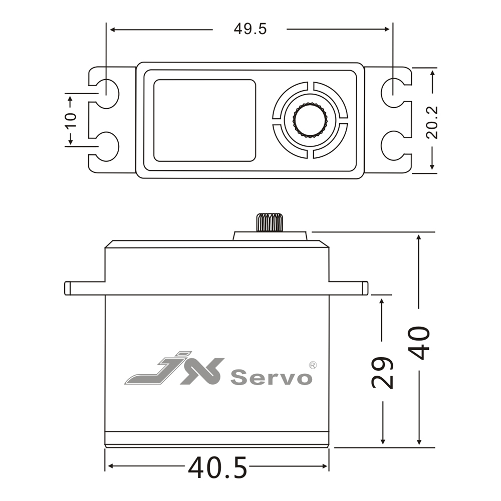 JX BLS6034HV 60g 33kg Bezszczo – Rc Helicopter Servo recenzja i cena